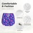 thumbnail image 4 of KLL blue Skull purple flower1 Pattern Shorts Women,Athletic Shorts High Waisted Running Shorts Pocket Sporty Short Gym Elastic Workout Shorts-XX-Large, 4 of 7