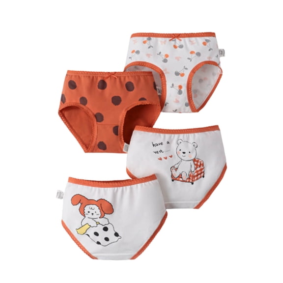 Eczipvz Girl Underwear Girls Soft Underwear Toddler Kids Breathable Comfort Panties Watermelon Red 1-2 Years