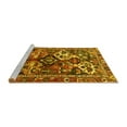 thumbnail image 2 of Ahgly Company Machine Washable Indoor Rectangle Persian Yellow Traditional Area Rugs, 5' x 8', 2 of 4