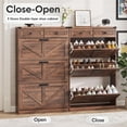 thumbnail image 2 of Vabches Shoe Storage Cabinet with 3 Flip Drawers & 2 Drawes for Entryway, Freestanding Narrow Shoe Rack Organizer for Hallway, Closet, 2 of 8