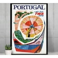 thumbnail image 2 of Portugal - Fly TWA - Vintage Airline Travel Poster Travel Posters (8x12(US/CANonly)), 2 of 6
