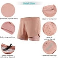 thumbnail image 5 of Shorts,Breathable With Liner Women 2-in-1 Quick 2-in-1 Quick Breathable Quick Breathable With Layer Waistband Workout 2-in-1 Layer Waistband Women's 2-in-1 Layer Huiop Quick Women, 5 of 7