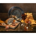 thumbnail image 2 of Braithwaite, Bruce 14x12 White Modern Wood Framed Museum Art Print Titled - Bread and Cheese, 2 of 4