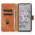 thumbnail image 2 of Case for Google Pixel 7 Pro Wallet Case with Card Slots Holder Magnetic Clasp Cover, Luxury PU Leather Skin-Friendly Wrist Strap Handbag Kickstand Soft Silicone Shockproof Protective Case, Brown, 2 of 7