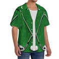 thumbnail image 2 of Fotbe Golf Sport Club Camisa Estampada de Manga Corta para Hombre, Casual de Verano, Estilo Playero, Sin Arrugas-3X-Large, 2 of 5