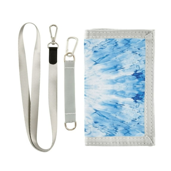 Cloth Purse Boys' Novelty Wallets Girls' Novelty Wallets Men's Wallets Women's Wallets Card Wallet Cash Wallet Student ID Bag Coin Wallet Pretty Light Blue Tie Dye
