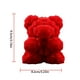 thumbnail image 3 of Vela Aromática de Oso de Rosas, Regalo de San Valentín. Decoración para El Hogar con Forma de Oso de Rosas y Pajarita., 3 of 7