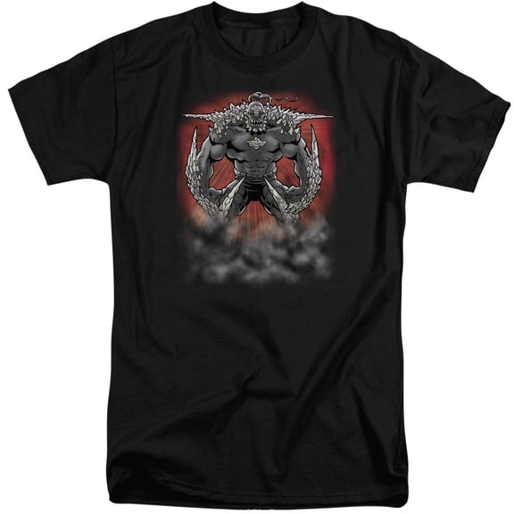 Superman Doomsday Dust Adult Tall T-Shirt Black