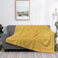 thumbnail image 2 of Honeii Gold Shiny print throw blanket, crafted from cozy cotton flannel, offers versatile home decor as a bedding suitable for all seasons.-40"x30", 2 of 6