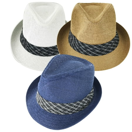 - Faddism Webby 188 Fashion Straw Fedora Hat