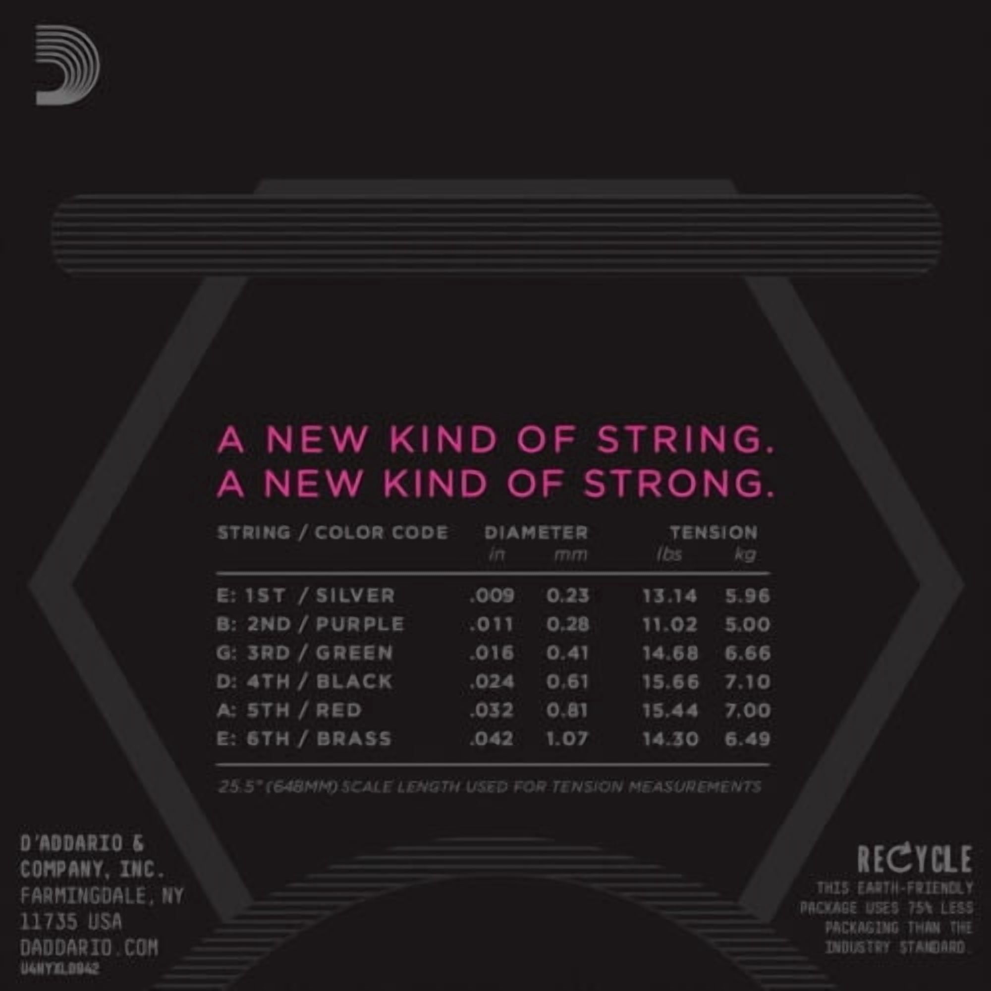 D'Addario Guitar Strings NYXL 0942 Electric Light Gauge 09-42 2 Pack