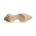 thumbnail image 7 of Pennysue Women's Nude Pointy Low Chunky Heels With Ankle Strap Size 8, 7 of 7