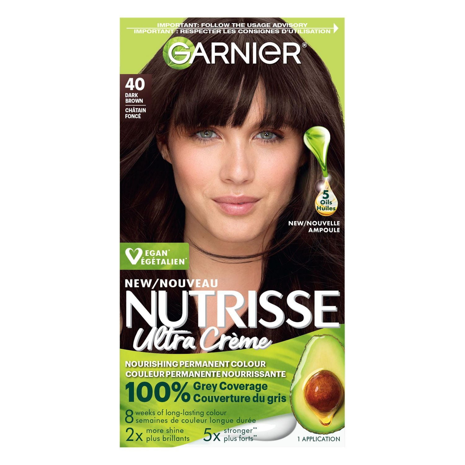 Garnier Nutrisse Ultra Crème, Coloration Permanente, Longue-Durée