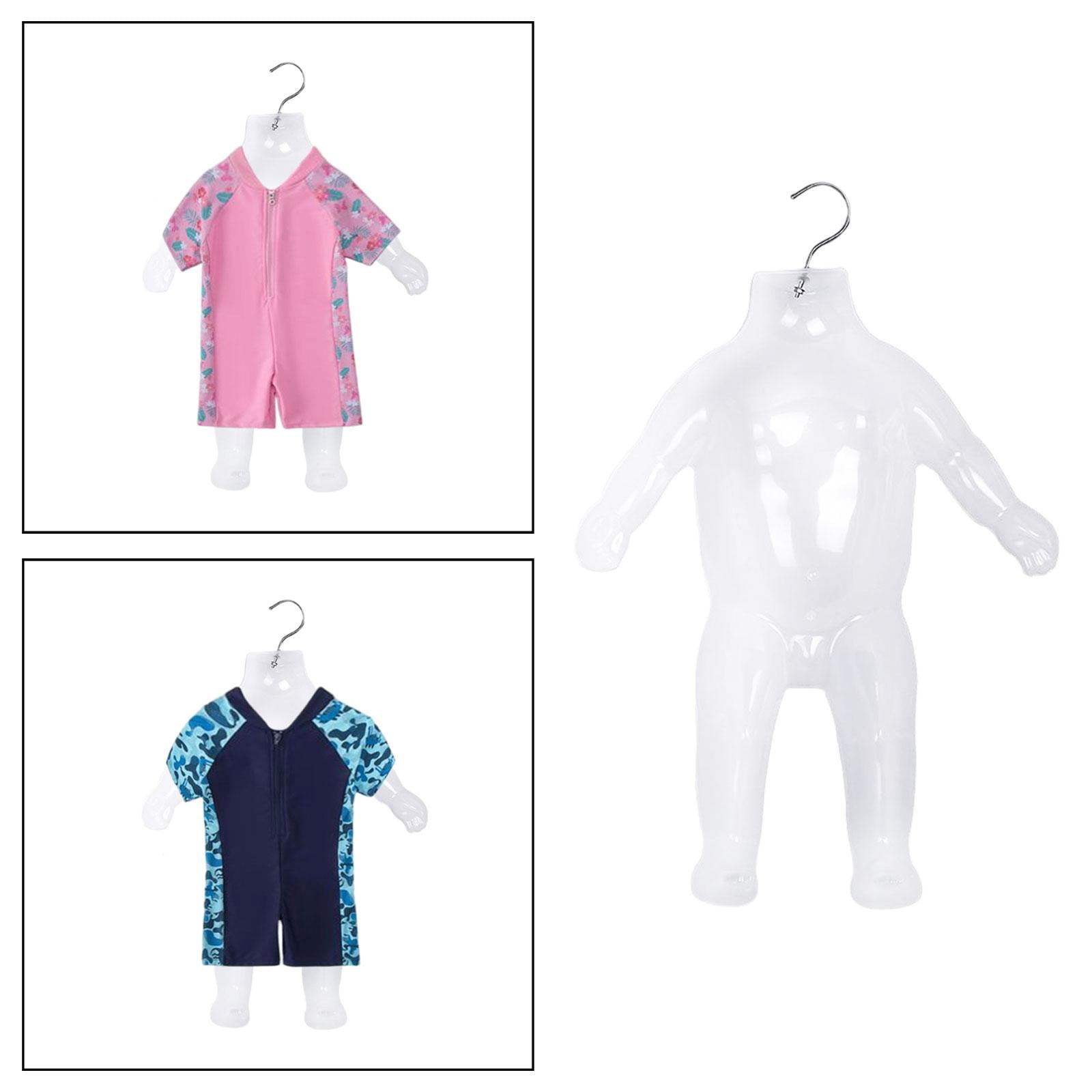 Kids Mannequin Dress Form, Hanging Body Form Hard Realistic with Hands and Feet Child Mannequin Torso, Child Mannequin for Home Window Shop Translucent