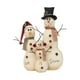 thumbnail image 4 of Muñeco de nieve de peluche navideño, estatua de muñeco de nieve, figuritas de de nieve, adorno para estante, chimenea, festival, fiesta, sala de estar, 4 of 9