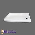 thumbnail image 2 of Specialty Recreation Shower Pan SP2440WR 24 Inch x 40 Inch x 5.51 Inch; Right Hand Drain; White; High Impact ABS, 2 of 2