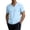 *Light Blue, variant on VBVC Men's V Neck Cotton Linen Short Sleeve T-Shirt , Summer Lightweight Breathable Daily Tops For Men,Army Green,M-3XL
