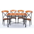thumbnail image 1 of Baxton Studio Broxburn Wood and Metal Dining Table Light Brown, 1 of 2