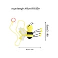 thumbnail image 4 of 3-Pack Plush Pull String Cat Toy Set, Realistic Bee and Mouse Shapes, Interactive Self-Play for Indoor Cats, Boredom Relief(Red), 4 of 6