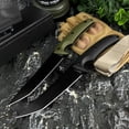thumbnail image 4 of Medium Full-Tang Fixed Blade Knife, 4.92" D2 Tool Steel Blade, G10 Handle & Kydex Sheath, for Camping, Hunting, Fishing, 4 of 7