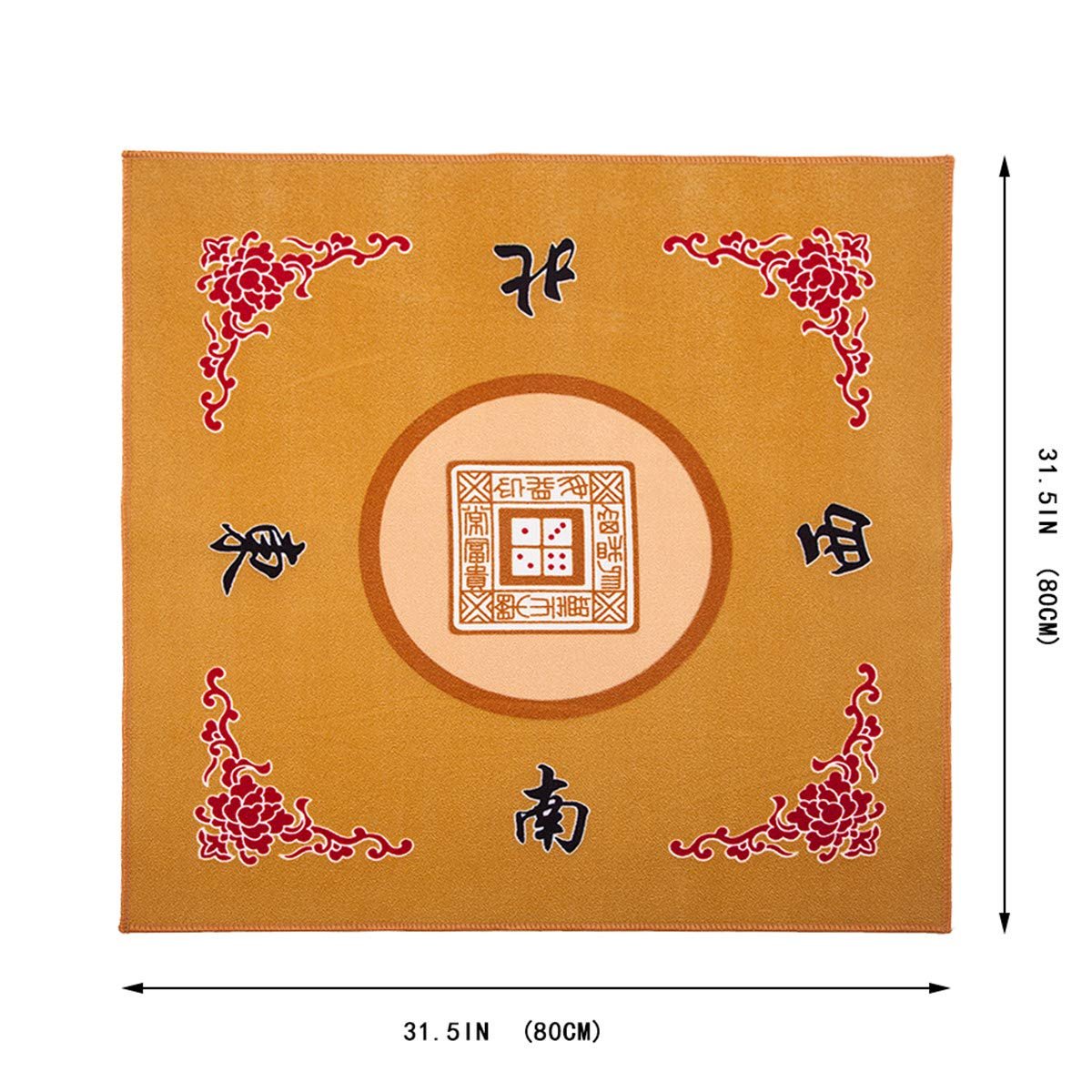 TJ Global Universal Mahjong/Paigow/Card/Game Table Cover 31.5" x 31.5