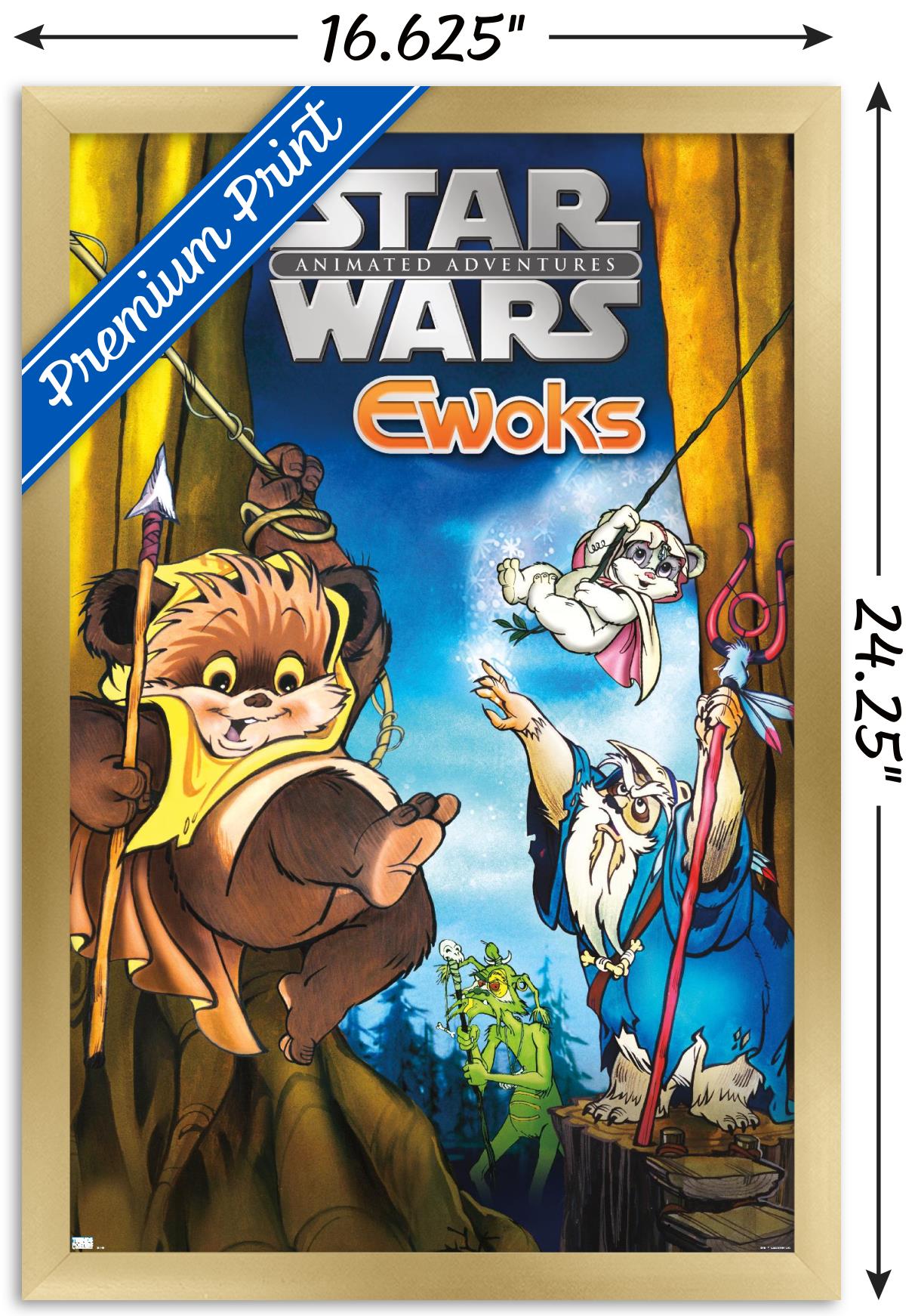 Star Wars: Ewoks - Key Art Wall Poster, 14.725" x 22.375", Framed