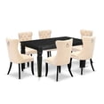 thumbnail image 2 of East West Furniture 7 Piece Dining Table Set, 2 of 6