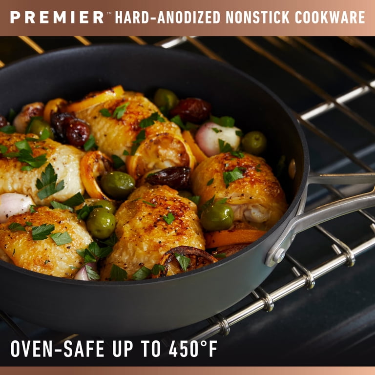 Calphalon Premier Hard Anodized Frying Pan Set, 8 & 10 In photo 6