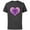 Charcoal, variant on Marvel Black Panther Avengers Heart Love Valentine’s Day - Short Sleeve Cotton T-Shirt for Adults - Customized-Black