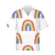 thumbnail image 3 of Camisetas con estampado 3D de la bandera del arcoíris LGBT para hombres y mujeres, camisetas de manga corta con solapa y personalidad a la moda, camisetas con botones para hombres, 3 of 5
