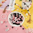 thumbnail image 6 of 305Pcs 15 Style Paw Wooden Beads Dog Bone Wood Beads Black White Dog Footprint Beads Pink Paw Wooden Craft Beads Pet Loose Spacer Beads with 11 Yards Cord, 6 of 9