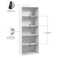 thumbnail image 5 of Bush Business Furniture Hustle Tall 5 Shelf Bookcase in White, 5 of 7