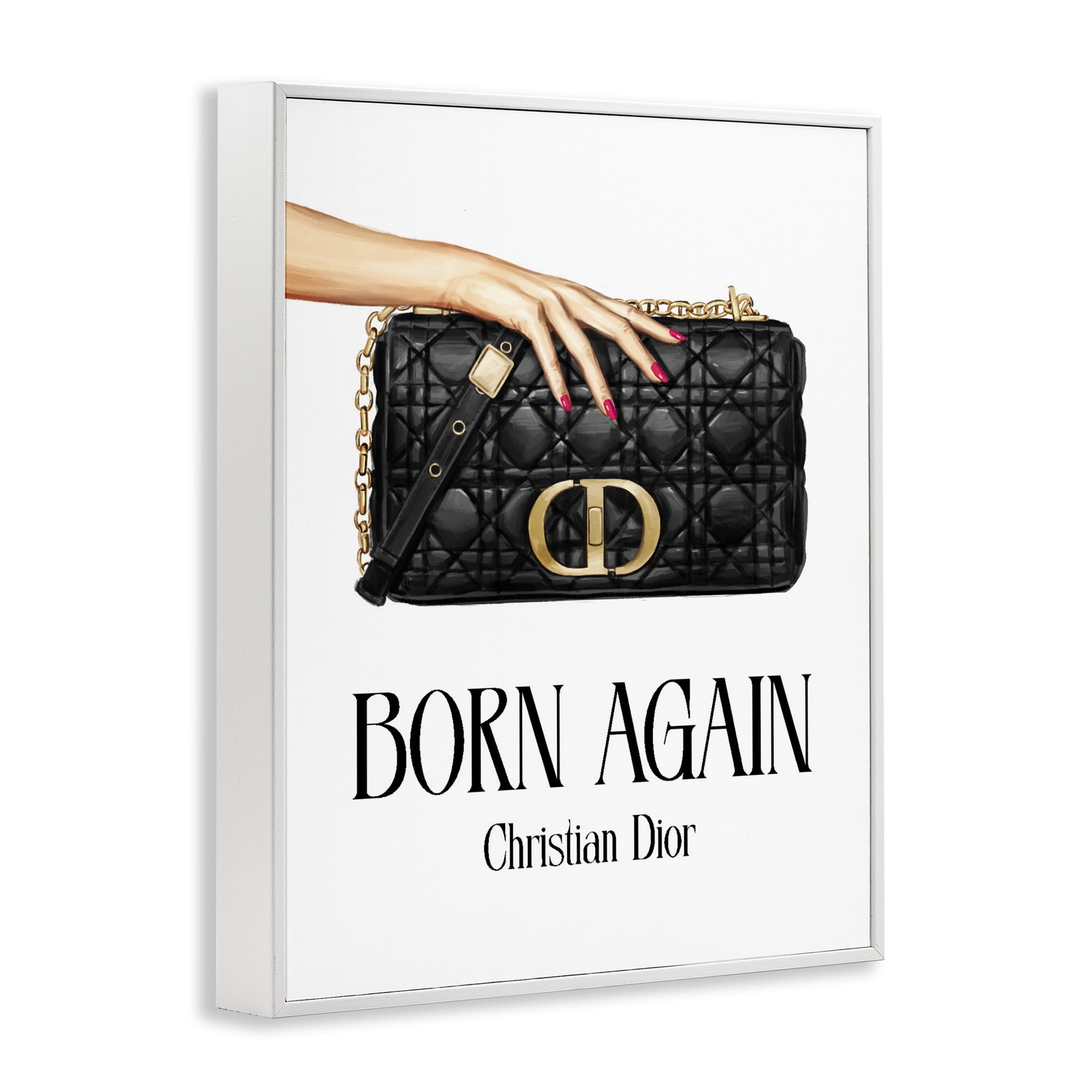 Stupell Industries Born Again Christian Luxury White Framed Giclee Art, design by Ziwei Li