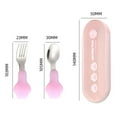 thumbnail image 4 of 2pcs Toddler Spoons and Forks Cat Claw Childrens Safe Flatware for Self Feeding Learning, 4 of 4