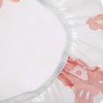 thumbnail image 5 of Unique Bargains Fish Single Layer Shower Cap 5 Pcs White Floral, 5 of 5