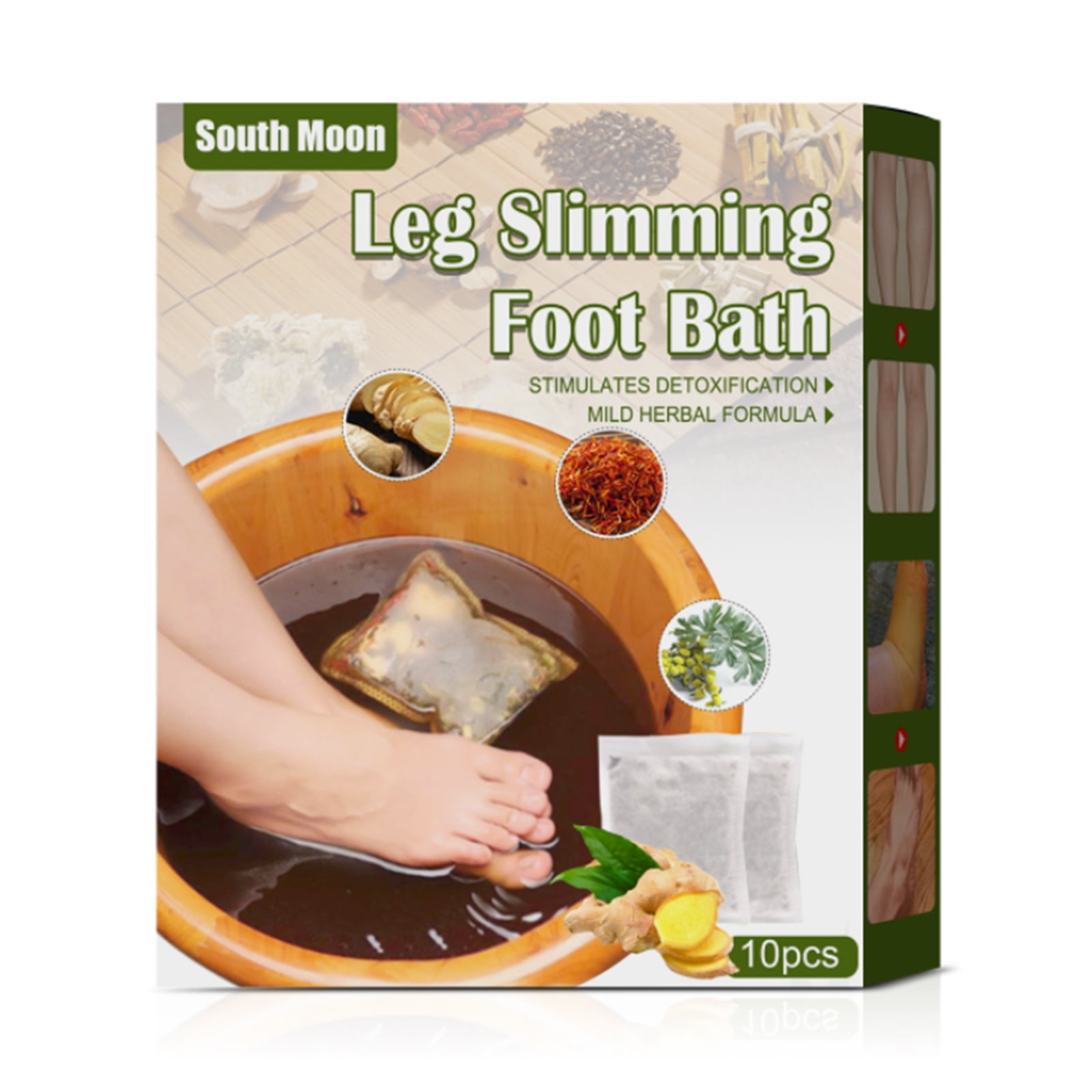 Leg Slimming Foot Bath Bags Wormwood Ginger Foot Soak Foot Reflexology Spa Relax Massage Chinese