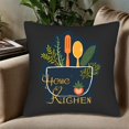 thumbnail image 5 of Set of 2 Decorative Throw Pillow Covers 18x18in - Elegant Home Kitchen Design with Utensils Herbs and Strawberry - Perfect for Couch Bed Car, 5 of 8