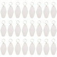 thumbnail image 2 of 48 Pcs Vintage Motel Keychain DIY Blank Hotel Keychains Heat Transfer Blank Keychains Bulk Sublimation (White), 2 of 8