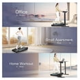 thumbnail image 5 of Walking Pad Treadmill with 5% Incline, 2.5HP Smallest Under Desk Treadmill for Home Office, Compact Walking Treadmill 300lbs Weight Capacity/ Control/Lighting Design Light Black, 5 of 7