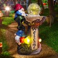 thumbnail image 4 of Estatua de Gnomo de Jardín, Decoración Solar de Gnomos de Jardín con Luz LED, Divertidos Gnomos de Jardín, para Decoración de Porche de Césped de Patio, 4 of 5