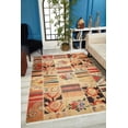 thumbnail image 2 of Bielsko Orange Patchwork Polyester Area Rugs for Living Room Washable Rugs Boho Moroccan Area Rug Soft Geometric Bohemian Carpet Distressed Indoor Rug for Bedroom Dining Room Office Nonslip Rug, 2 of 9