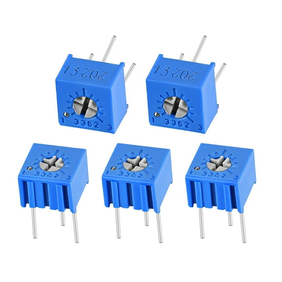 3362 Trimmer Potentiometer 2K Ohm Top Adjustment Variable Resistors 5pack