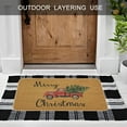 thumbnail image 3 of Christmas Door Mat Outdoor Indoor Entrance, Christmas Rug Decorations for Home Kitchen Bathroom - Red Truck Doormat 17x30 inch Non-Slip Rubber Mat, 3 of 6