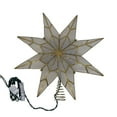 thumbnail image 2 of Kurt Adler 10-Light 8-Point Gold Capiz Star Treetop, 2 of 6