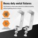 thumbnail image 5 of Heavy Duty Metal C-Clamp for Woodworking, 120MM, 2 Pack, 5 of 5