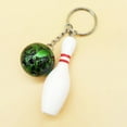 thumbnail image 3 of Naierhg 2Pcss Mini Simulation Bowling Ball Keychain Bag Pendant Car Key Ring Accessories, 3 of 8