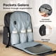 thumbnail image 2 of Mochila para pañales para bebés, niñas, bebés, bolsa de bebé para mamá, bolsas de pañales para recién nacidos, niños pequeños, 2 niños, mochila para bebé con cambiador de pañales, bolsa de pañales par, 2 of 5