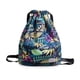 thumbnail image 2 of Mochila con cordón Mochila para hombre y mujer, moderna, ligera, para la escuela, para deportes, fitness, turismo, deportes al aire libre, con bolsillo con cordón, 2 of 6