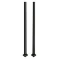 thumbnail image 5 of 2PCS 38" Square Deck Railing Wrought Iron Metal Handrail Post Kit Top Mount Black, 5 of 8