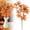 A#21.6Inch, variant on Fake Autumn Leaf Branches, Silk Orange Maple Stems, Fall Harvest Vase Filler, Thanksgiving Fireplace Decor, Home Farmhouse Table Accent, Halloween Party Centerpiece for Thanksgiving, 21.6 In
